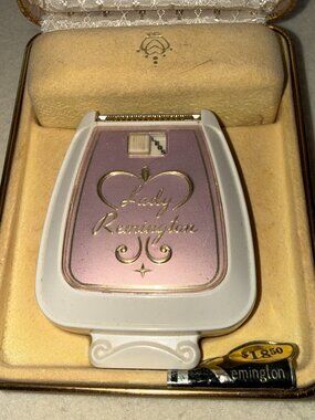 ✨  Vtg Lady Remington Electric Shaver in Case Retro Elegance face powder VIDEO✨